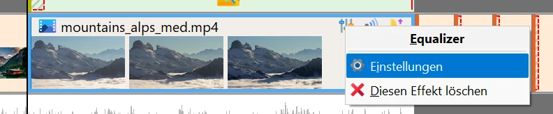 Wo Sie die Werkzeuge für den Ton finden in Bolide Movie Creator