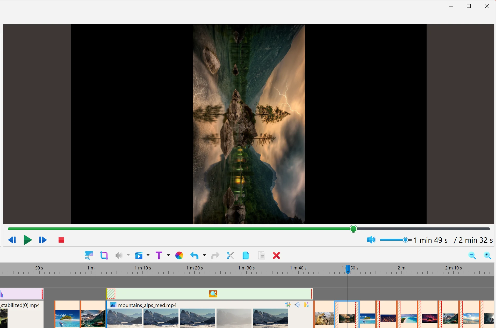 Clip drehen in Bolide Movie Creator