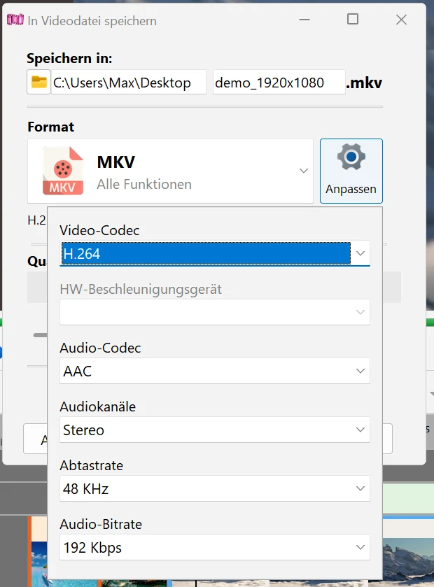 So wandeln Sie ein Video in Bolide Movie Creator um in Bolide Movie Creator