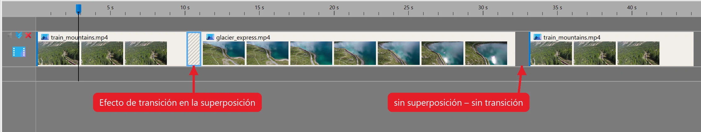 unir vídeos en Bolide Movie Creator