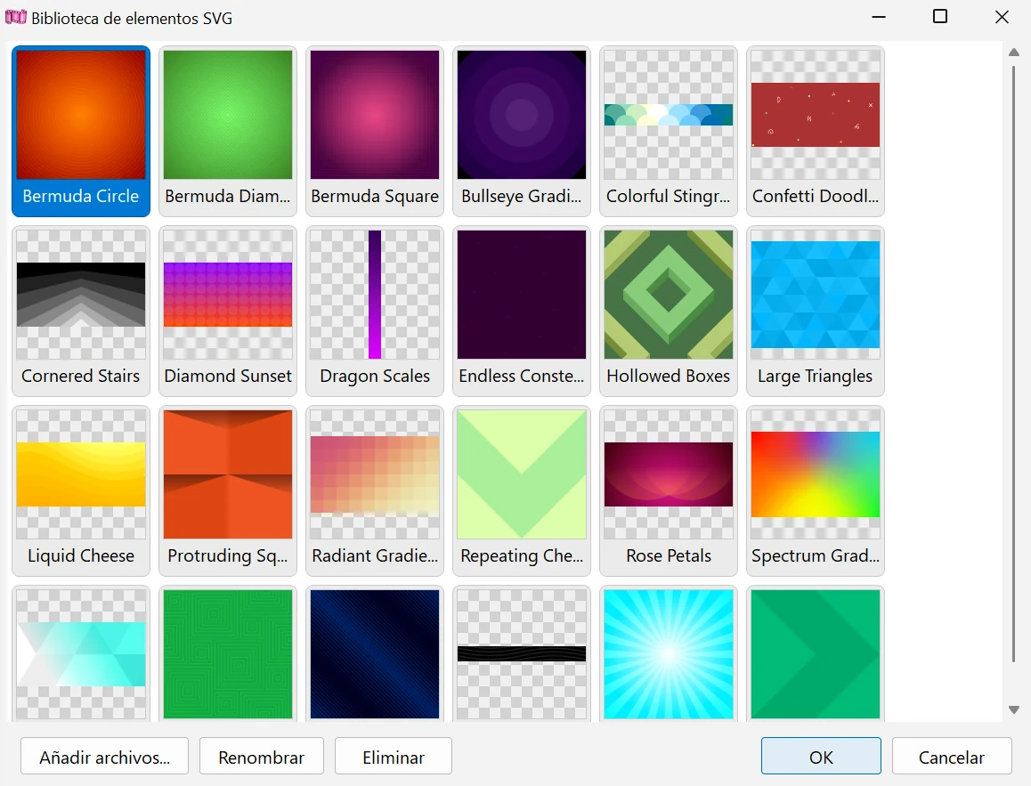 Elementos SVG en Bolide Movie Creator