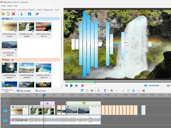 video editor screenshot thumbnail