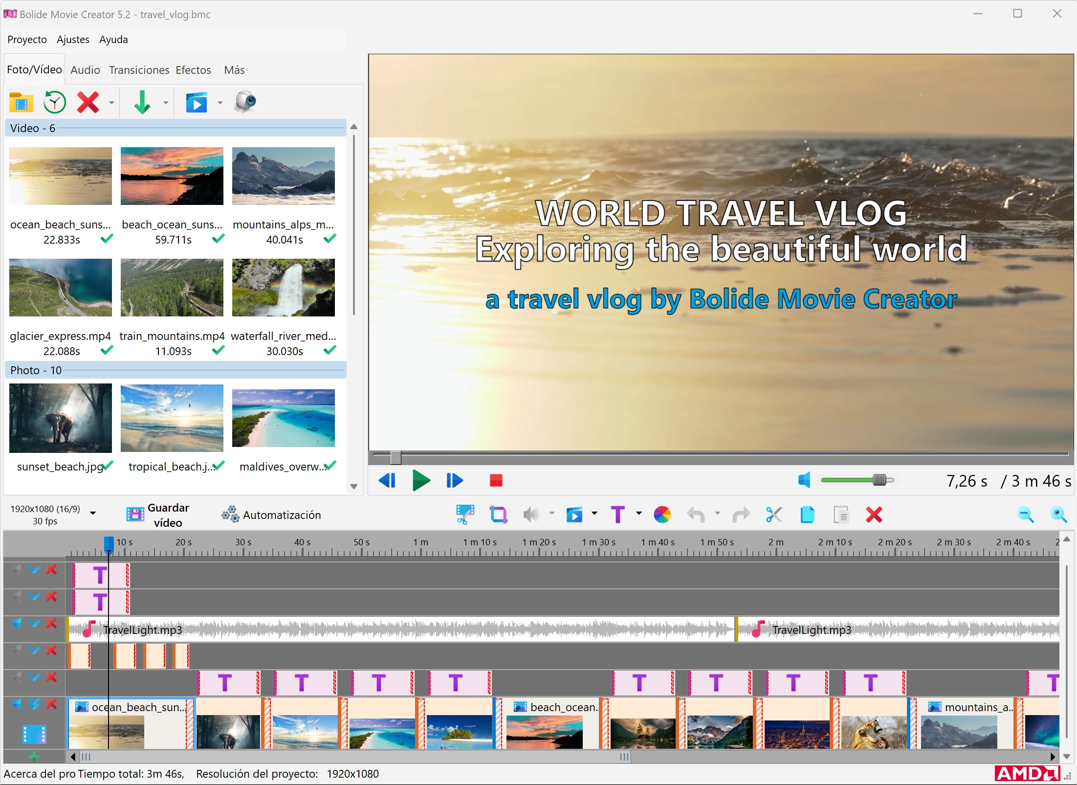 Bolide Movie Creator screenshot