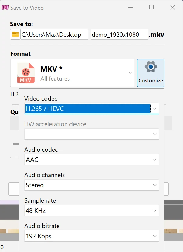 How to convert a video in Bolide Movie Creator in Bolide Movie Creator